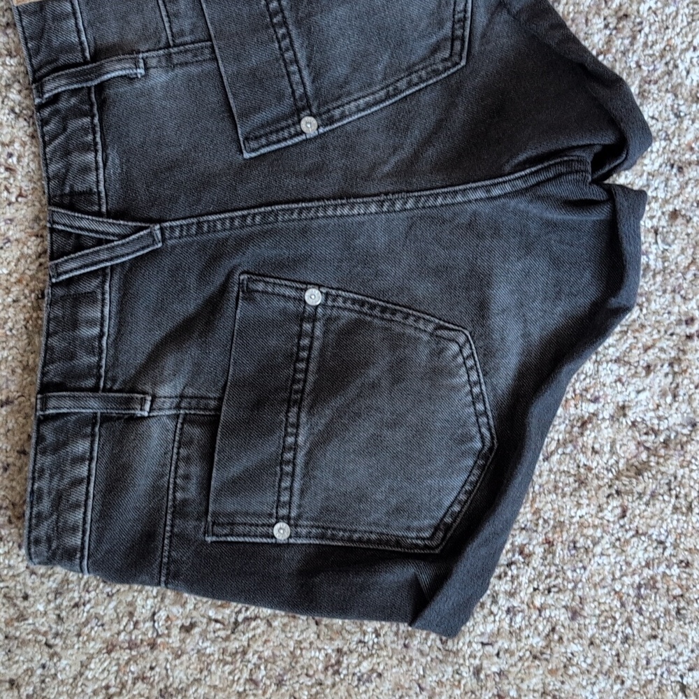 Free People We The Free Black Denim Shorts Sz 27 - Picture 14 of 14